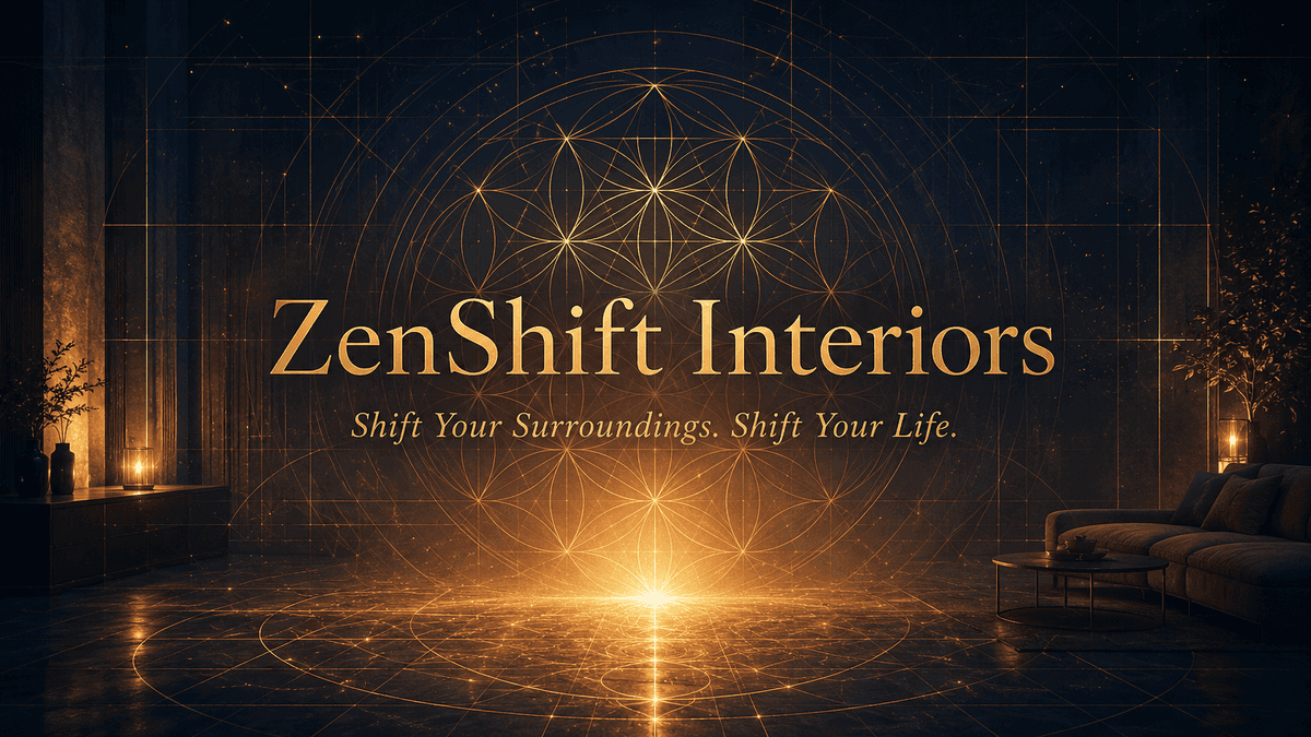 ZenShift Interiors portal hero artwork